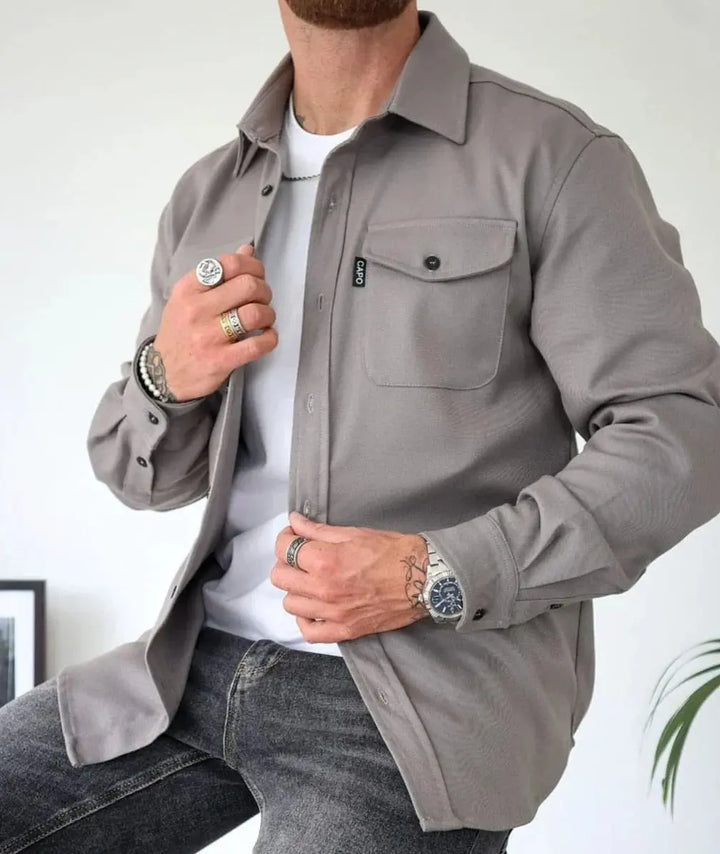 Thom | Hemdjacke mit Knopfleiste MOKKAKAI