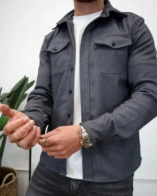 Thom | Hemdjacke mit Knopfleiste MOKKAKAI
