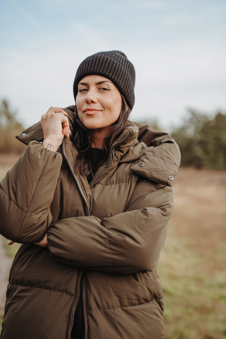 Villars - Steppjacke mit Kapuze (Khaki) MOKKAKAI