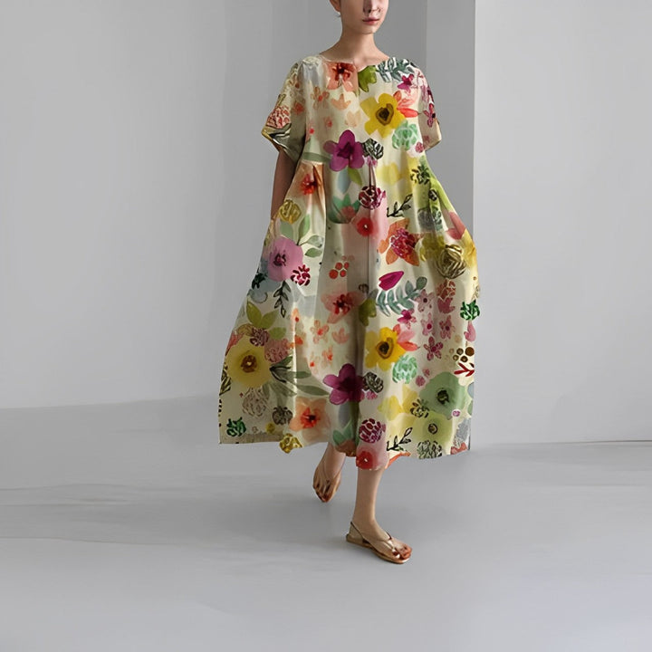 Rosa™ | Boho Blumenkleid MOKKAKAI