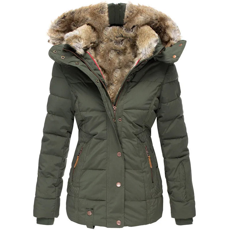 Belén - Warmer Pelzgefütterter Wintermantel MOKKAKAI