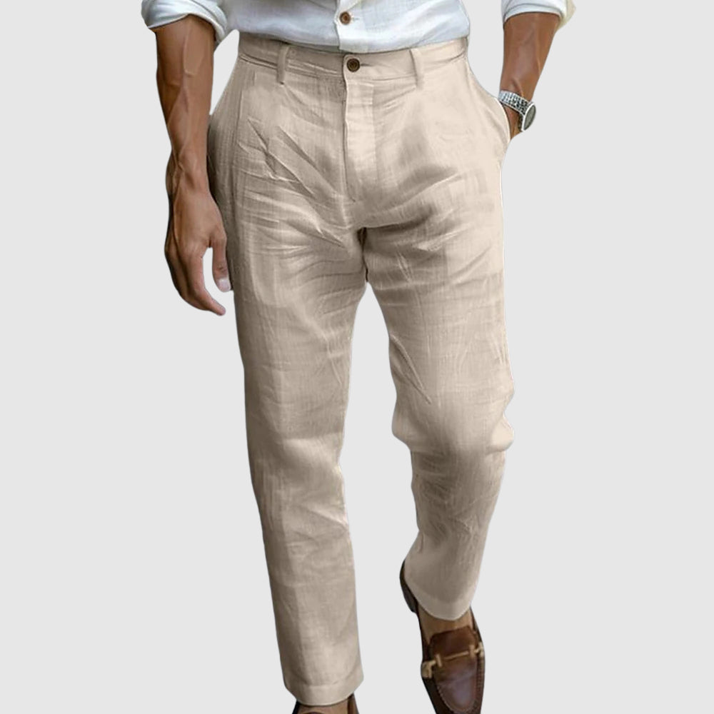 Saint-Tropez Chic™ – Luftig-leichti Linihose mit Stil MOKKAKAI