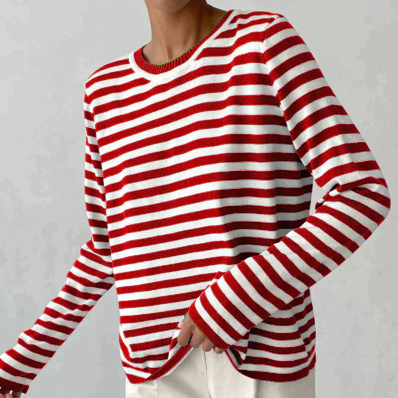 Dagmar™ | Elegantes gestreiftes Damen-T-Shirt MOKKAKAI