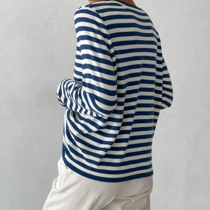 Dagmar™ | Elegantes gestreiftes Damen-T-Shirt MOKKAKAI