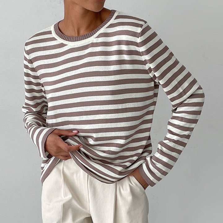 Dagmar™ | Elegantes gestreiftes Damen-T-Shirt MOKKAKAI
