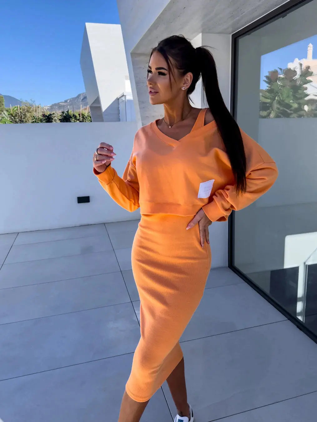 Sabrina™ | 2-teiliges Set (Sweatshirt und Kleid) MOKKAKAI
