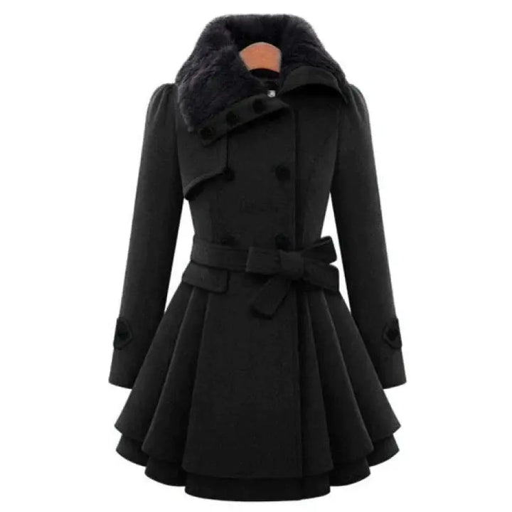 Yena™ Mantel Eleganz mit Doppelknöpfen | Stilvoll und Bequem MOKKAKAI