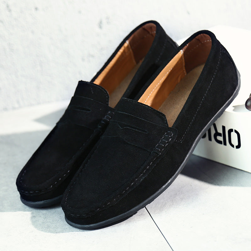 Mocassins rétro en daim pour hommes MOKKAKAI
