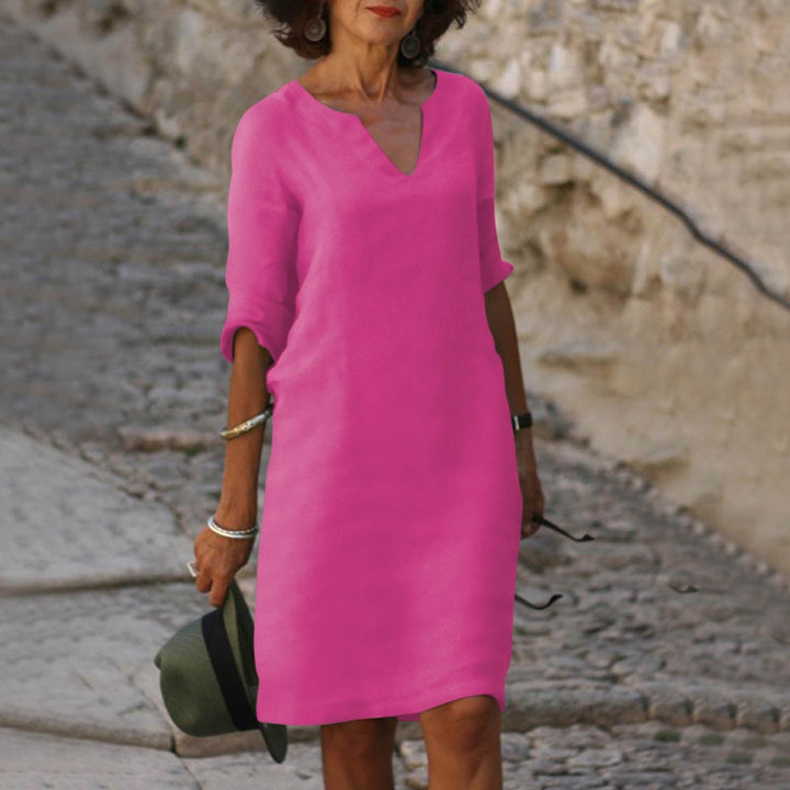 Wendy™ | Leichtes V-Ausschnitt Kleid MOKKAKAI