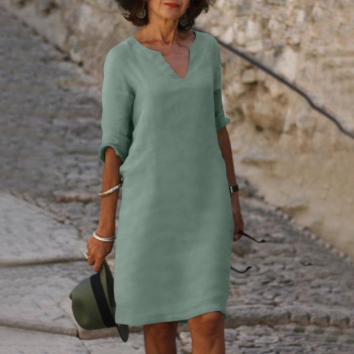 Wendy™ | Leichtes V-Ausschnitt Kleid MOKKAKAI