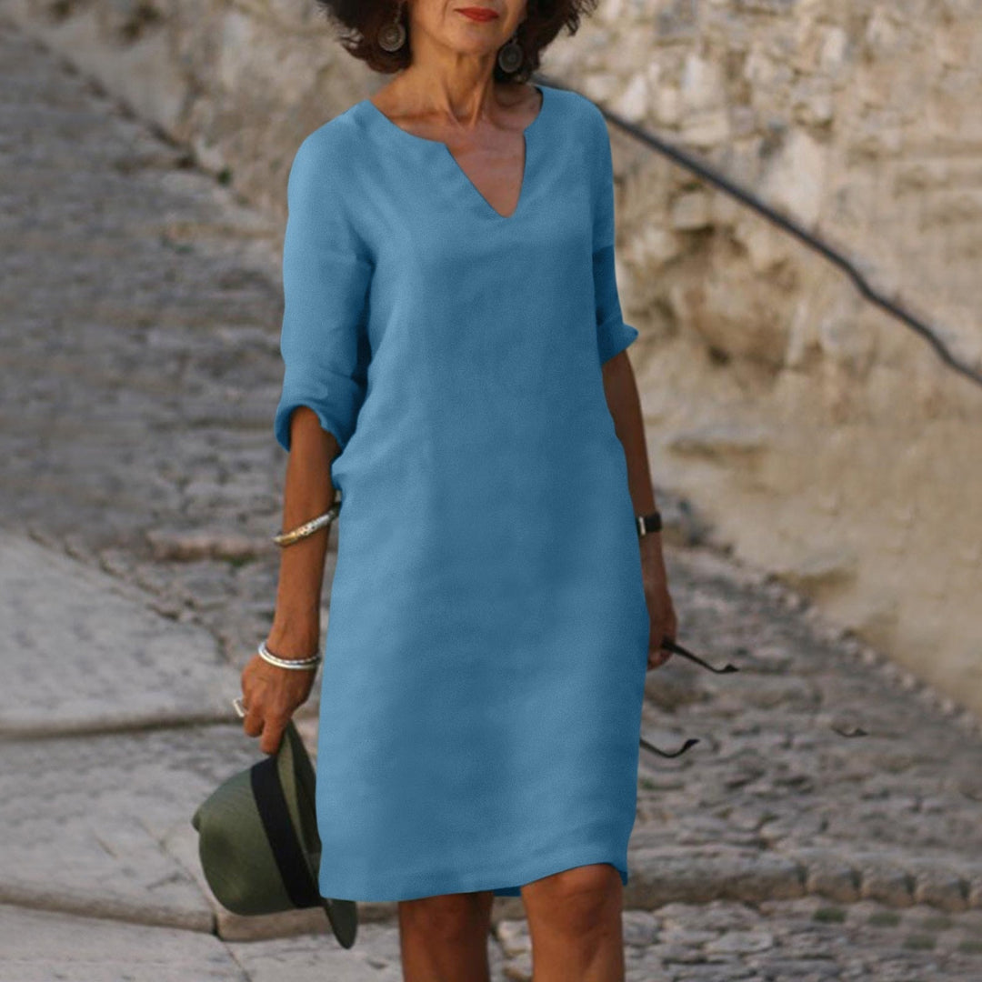 Wendy™ | Leichtes V-Ausschnitt Kleid MOKKAKAI