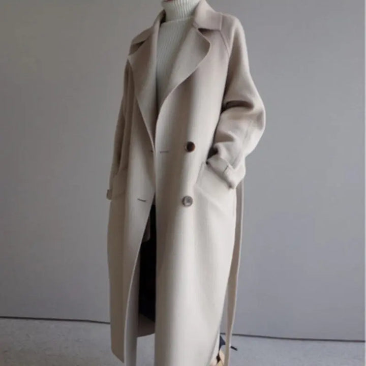 Janna | Eleganter langer Mantel MOKKAKAI