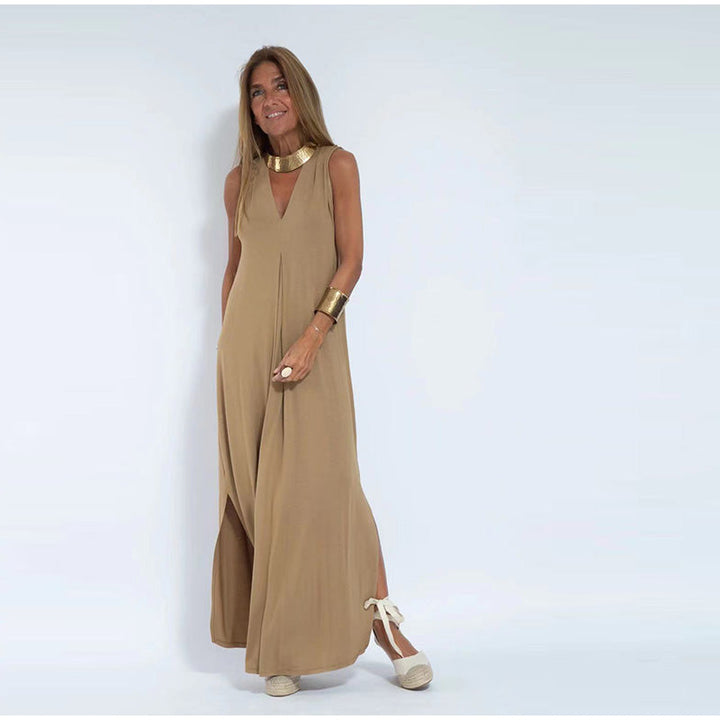 Leila™ | Elegantes langes Kleid + Gratis passender Cardigan MOKKAKAI