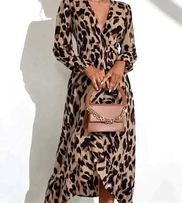 Lisandra™ | Kleid mit V-Ausschnitt MOKKAKAI