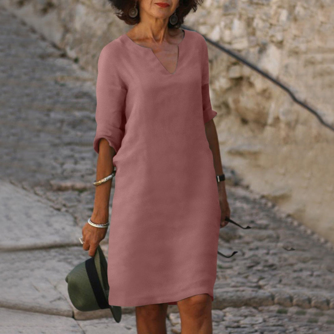 Wendy™ | Leichtes V-Ausschnitt Kleid MOKKAKAI