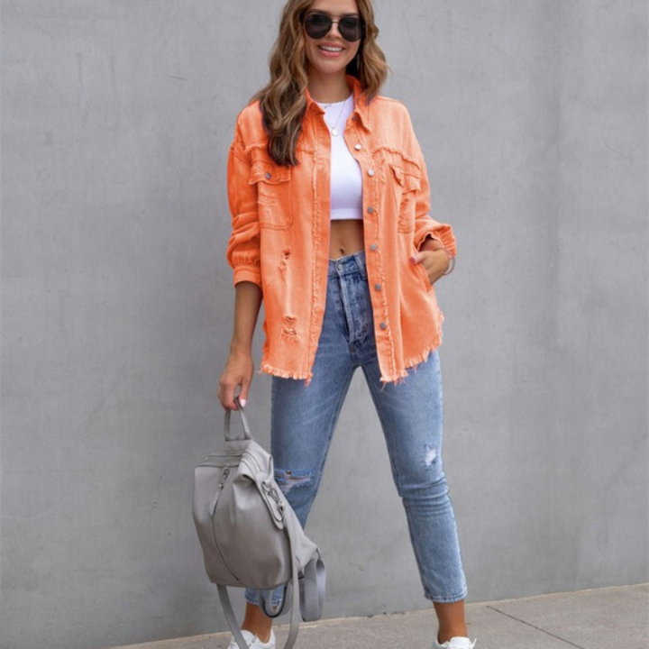 Revive™ | Denim Jeansjacke Damen MOKKAKAI