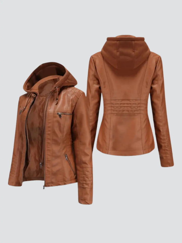 Kayla - Bequeme Lederjacke MOKKAKAI