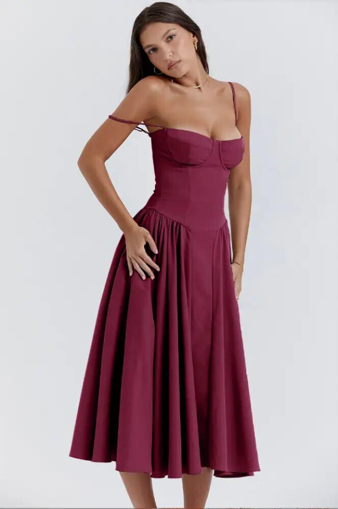 Omnia™ | Ärmelloses Midikleid mit Korsettpassform MOKKAKAI