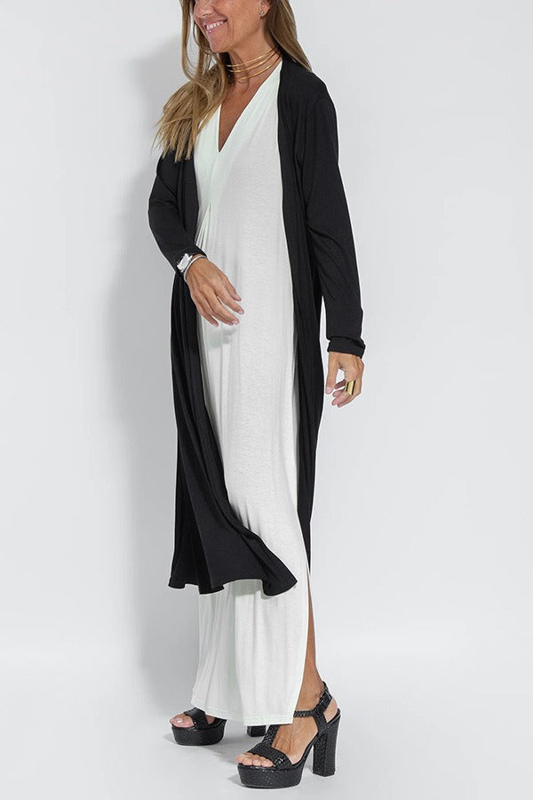Leila™ | Elegantes langes Kleid + Gratis passender Cardigan MOKKAKAI