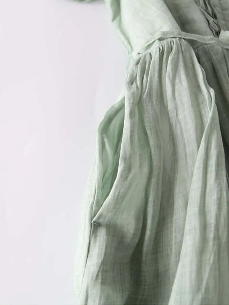 Laureen | Elegantes Leinenkleid MOKKAKAI