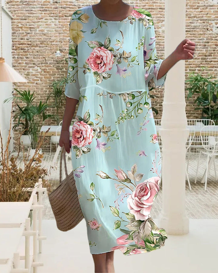 Miriana™ | Elegantes Blumenkleid MOKKAKAI
