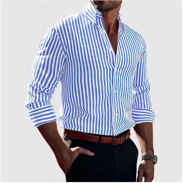 Chemise élégante à rayures MOKKAKAI