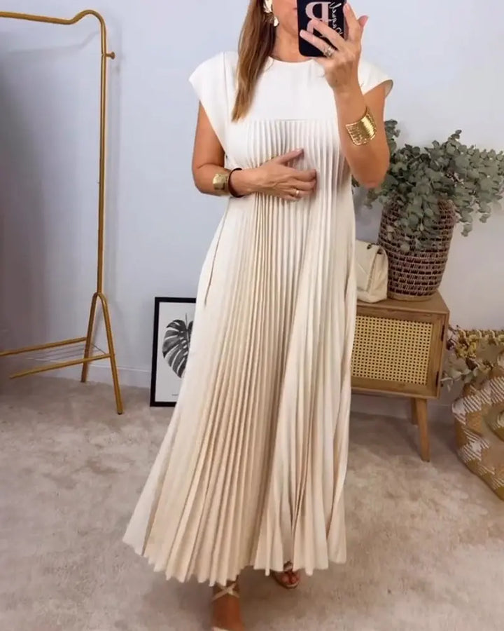 Camilla™ | Ärmelloses Kleid mit schicken Falten MOKKAKAI