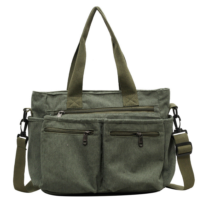 Amalia™ – Stilvolli Tote Bag us Kordschtoff MOKKAKAI