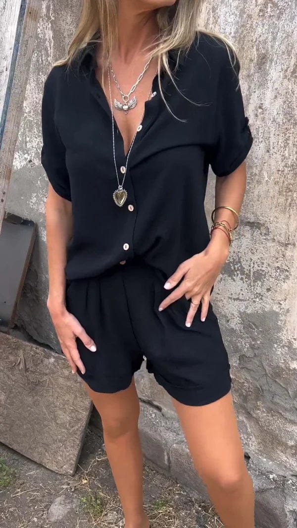 Stefanie™｜Leinen- und Baumwoll-Sommer-Set MOKKAKAI
