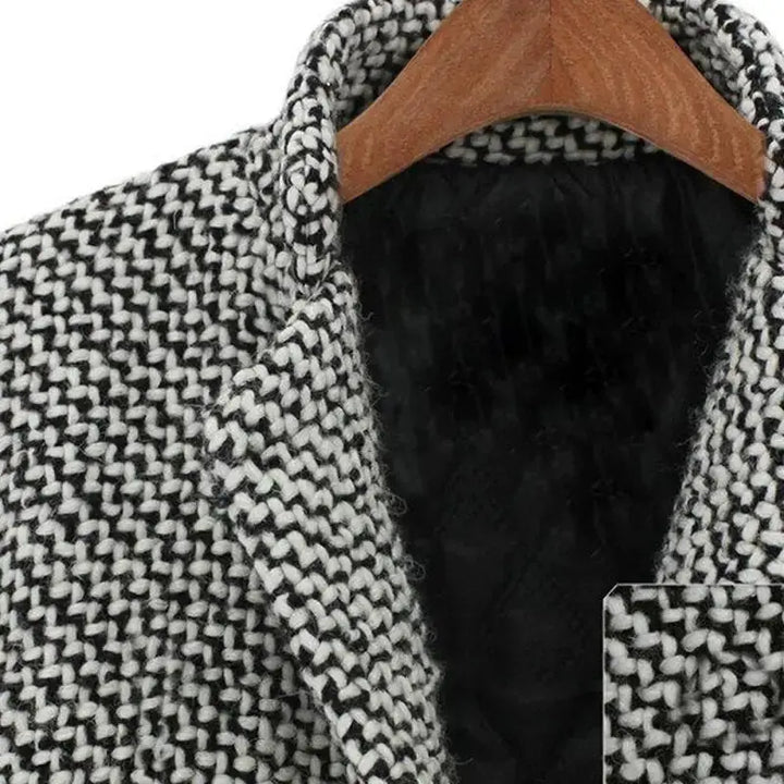 UrbanHoundstooth™ Mantel | Klassische Eleganz mit Modernem Twist MOKKAKAI