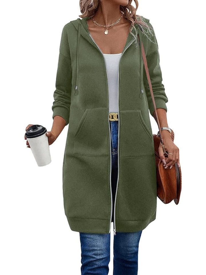 🎁🔥Letzter Tag des Ausverkaufs 50 % RABATT🔥Damen Freizeit-Fleece-Hoodies mit Reißverschluss MOKKAKAI