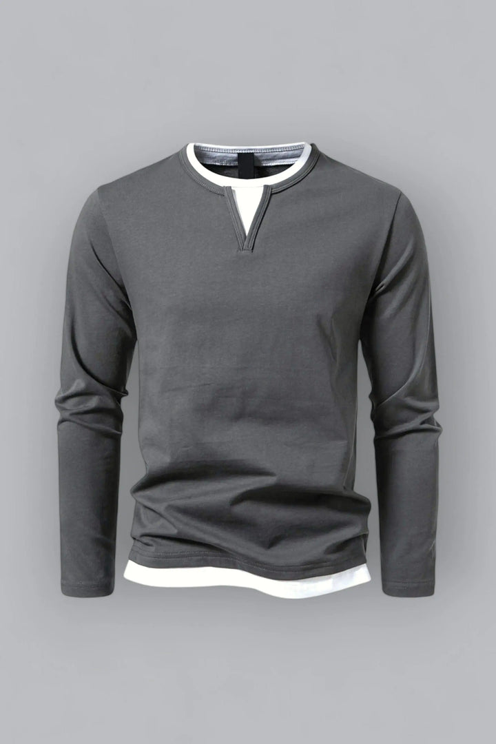 Tomy Kent Langarm Henley MOKKAKAI