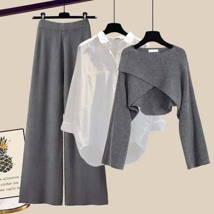 Mial™ – Bequemes, weiches dreiteiliges Set mit langen Ärmeln MOKKAKAI