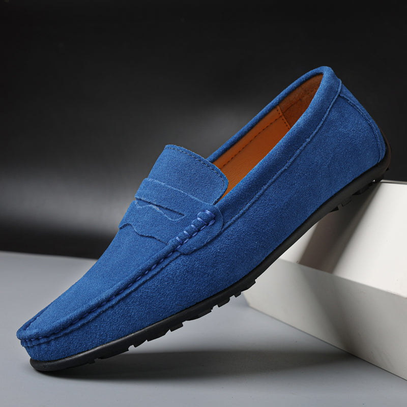 Mocassins rétro en daim pour hommes MOKKAKAI