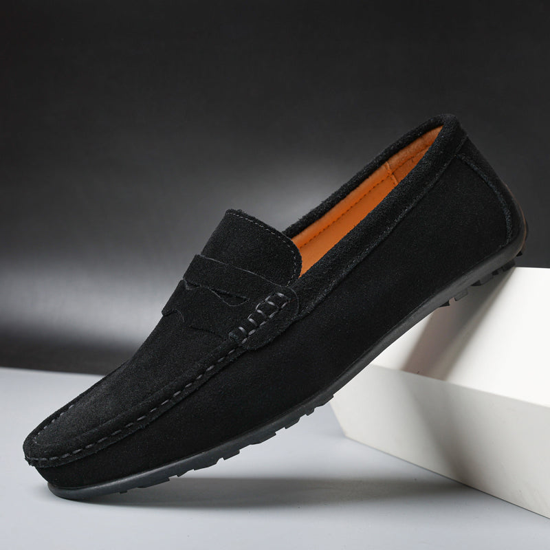 Mocassins rétro en daim pour hommes MOKKAKAI