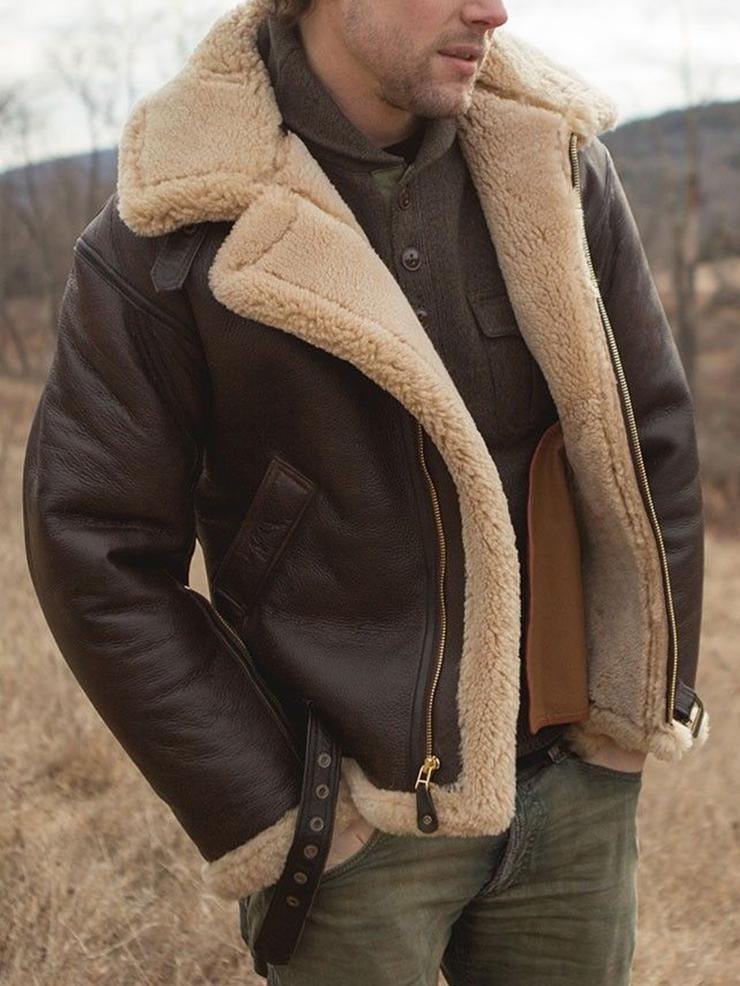 Fletcher™ | Premium Lammfelllederjacke MOKKAKAI