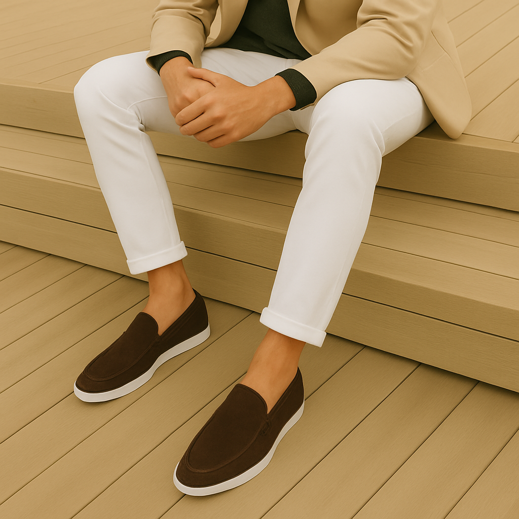 Mocassins élégants en daim MOKKAKAI