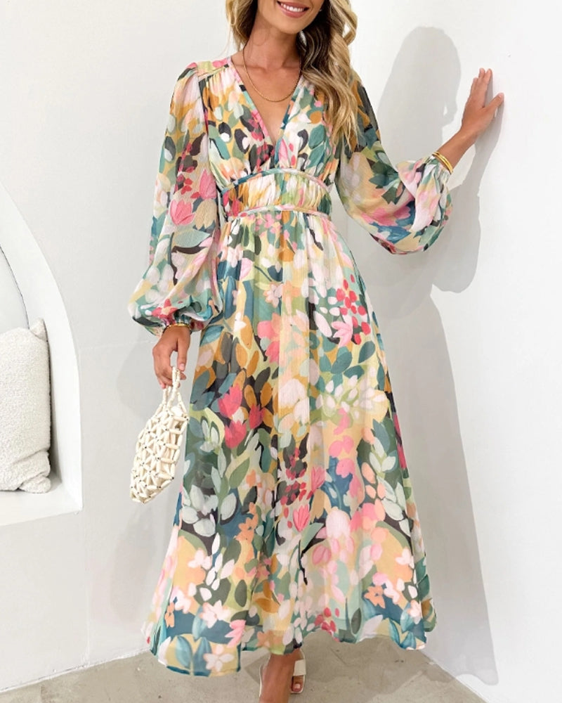 Carlotta™ | Elegantes Blumenkleid MOKKAKAI