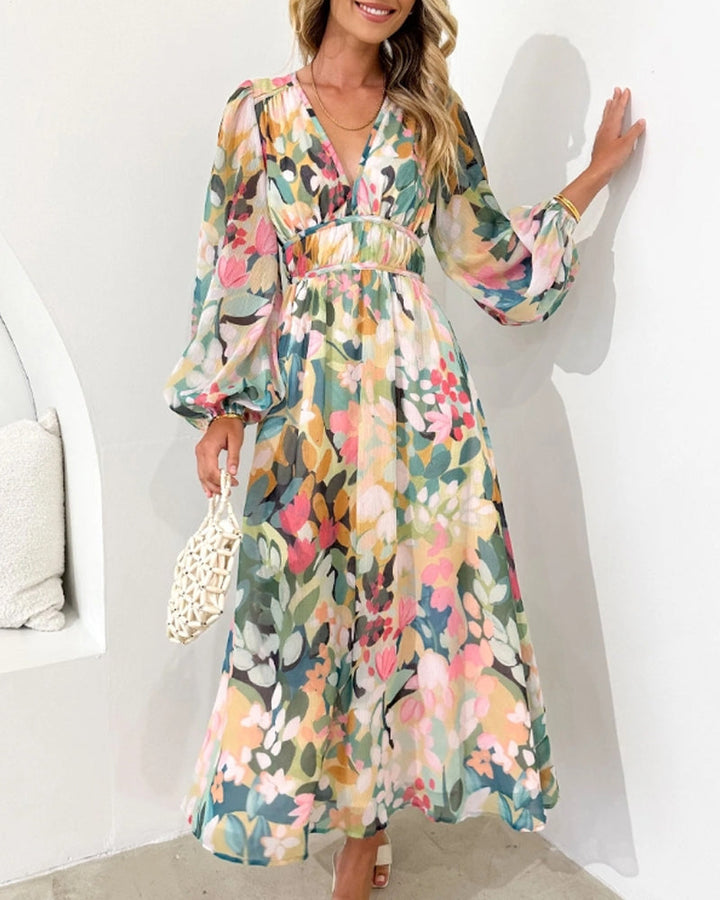 Carlotta™ | Elegantes Blumenkleid MOKKAKAI