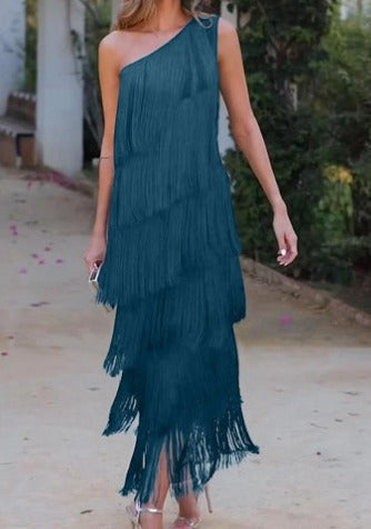 Beatrice™ | Elegantes Kleid mit Quasten MOKKAKAI