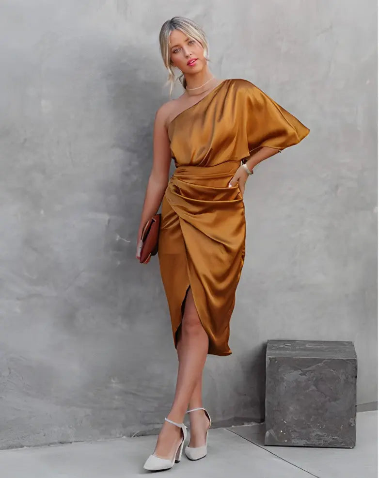 Allegra™ | Elegantes Partykleid aus Seide MOKKAKAI