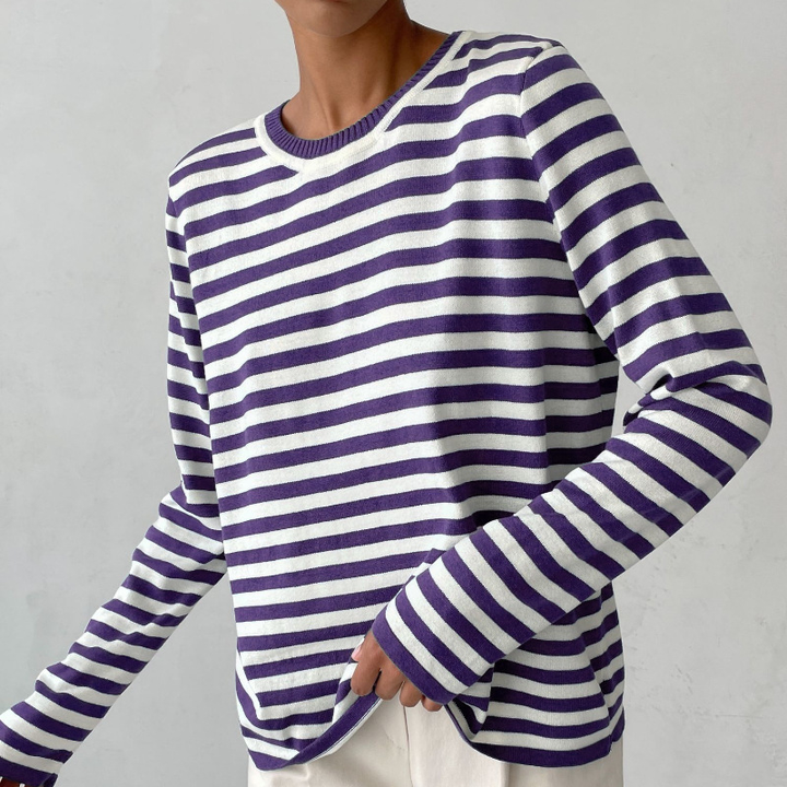 Dagmar™ | Elegantes gestreiftes Damen-T-Shirt MOKKAKAI