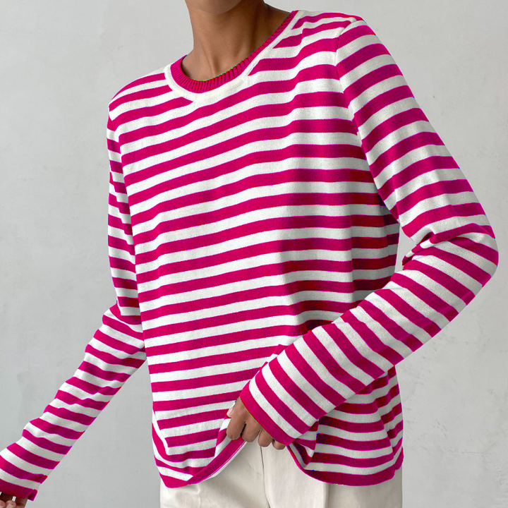 Dagmar™ | Elegantes gestreiftes Damen-T-Shirt MOKKAKAI