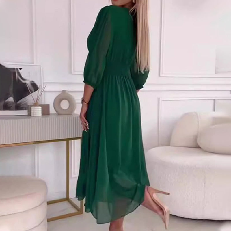 Leonie™ | Leichtes Chiffon-Sommerkleid MOKKAKAI