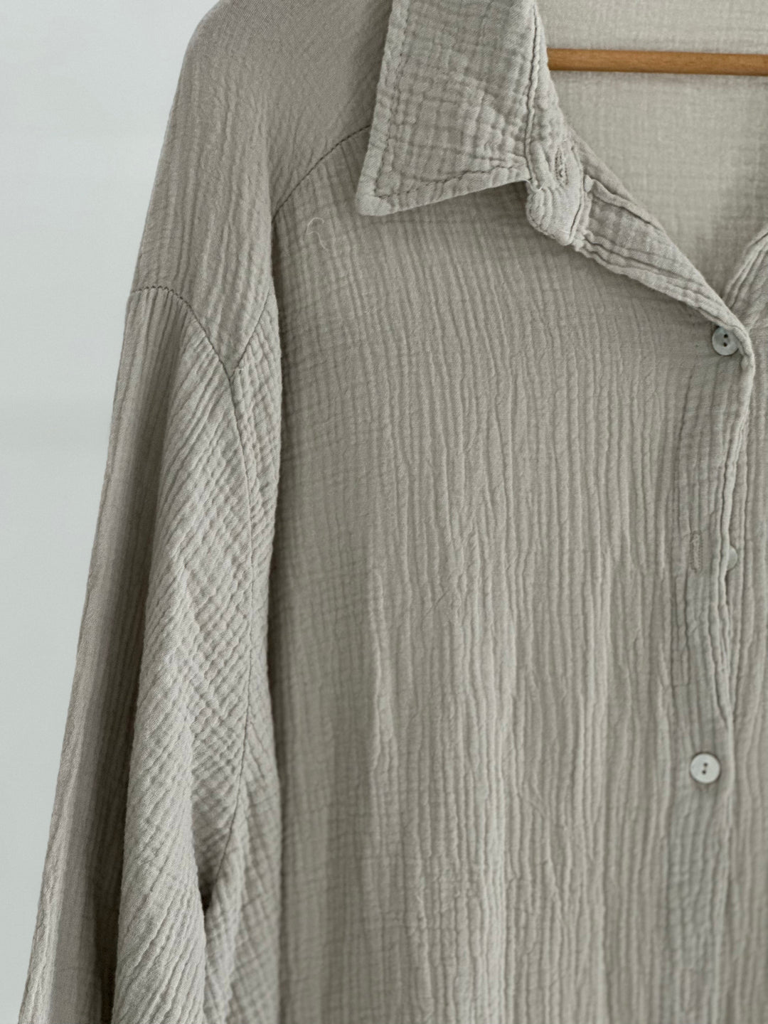 SOFTLIN™ – Oversize Bluse i Musselin-Stoff MOKKAKAI