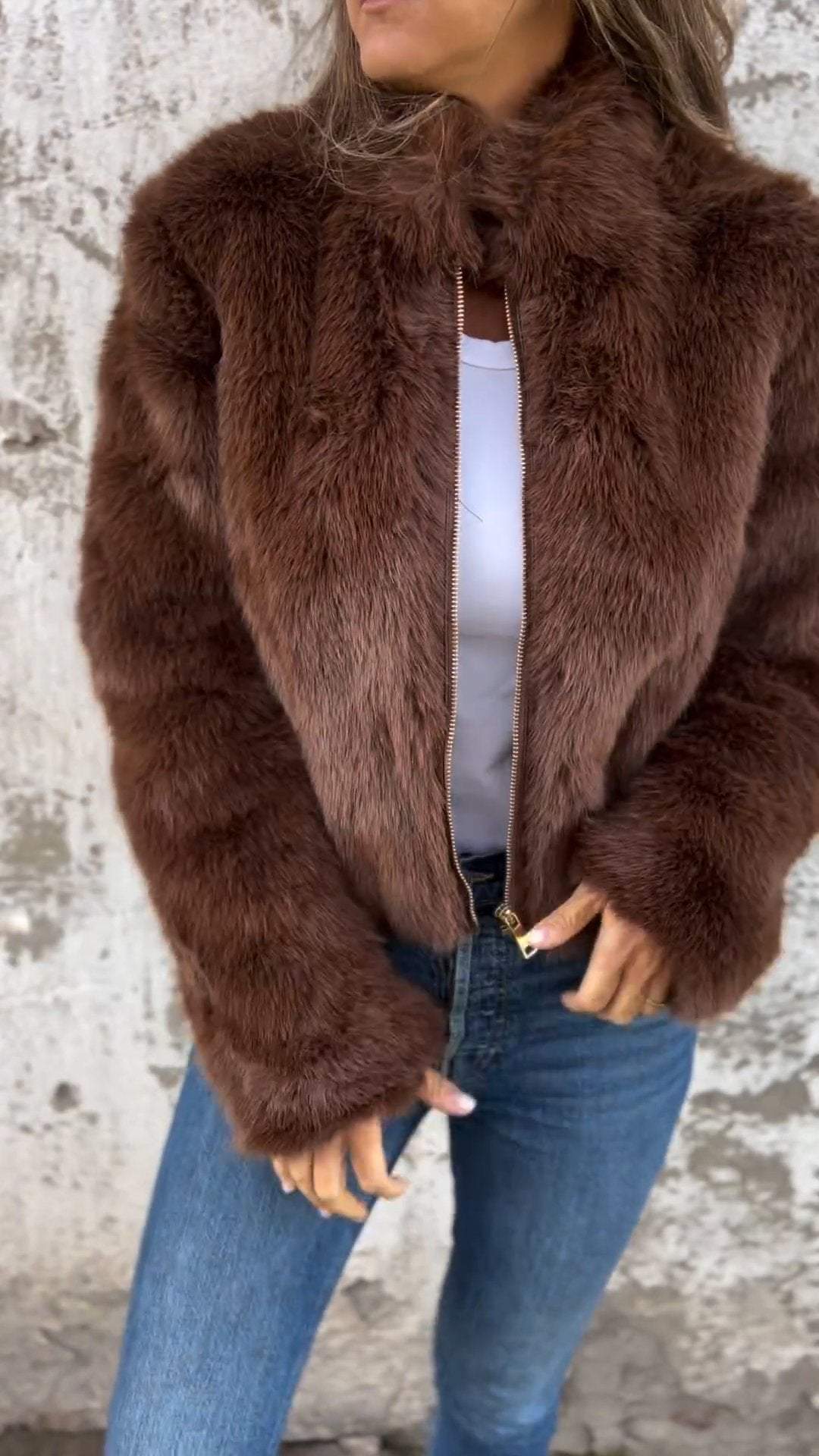 Sarah - Faux Fur Jacket MOKKAKAI
