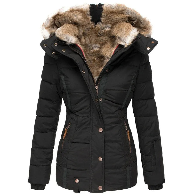Belén - Warmer Pelzgefütterter Wintermantel MOKKAKAI