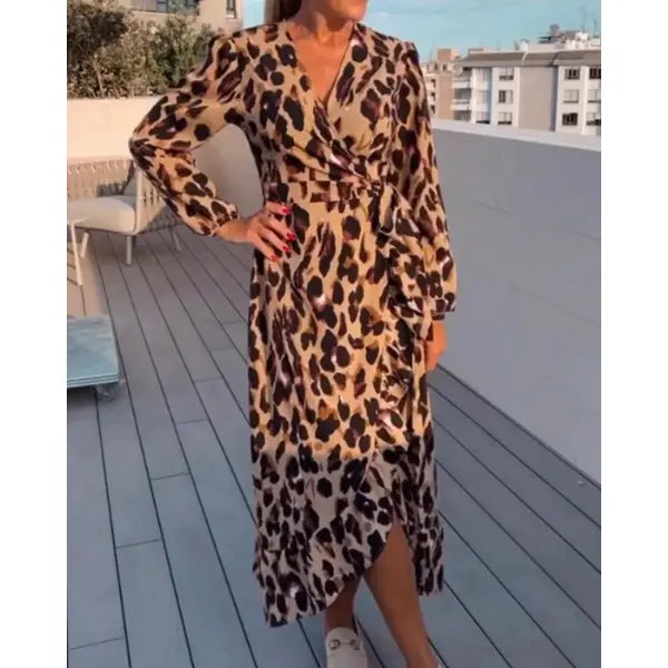 Lisandra™ | Kleid mit V-Ausschnitt MOKKAKAI