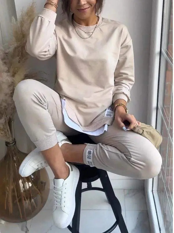 Agatta - Bequemes Sweatshirt- und Hosenset für Damen MOKKAKAI