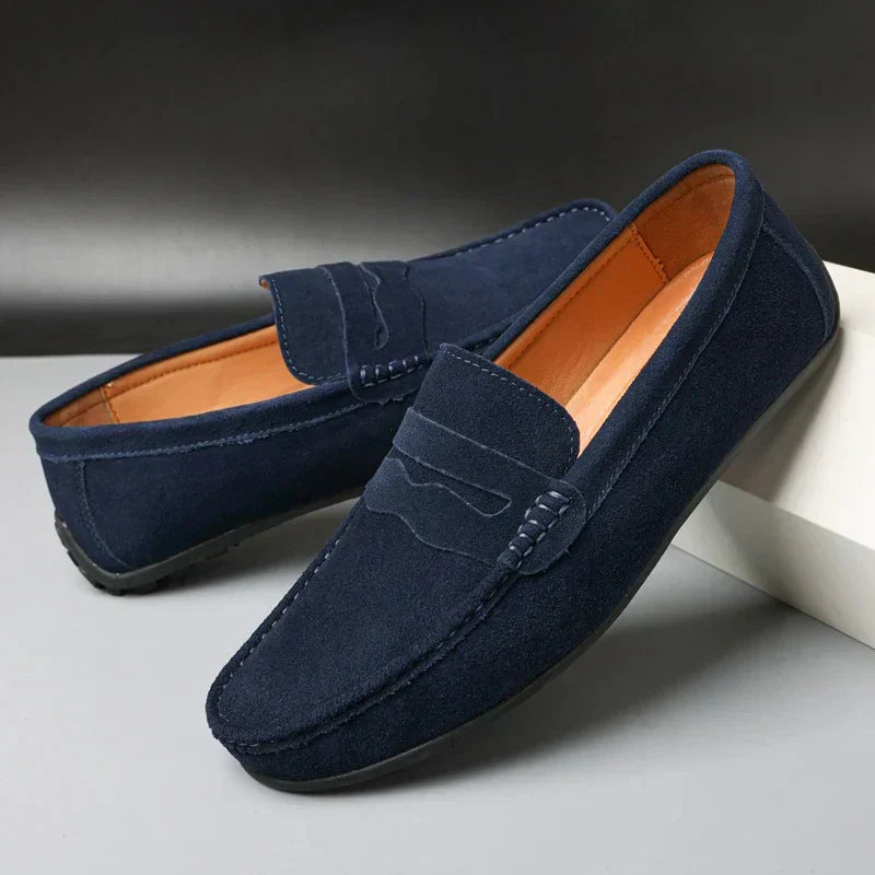 Mocassins rétro en daim pour hommes MOKKAKAI